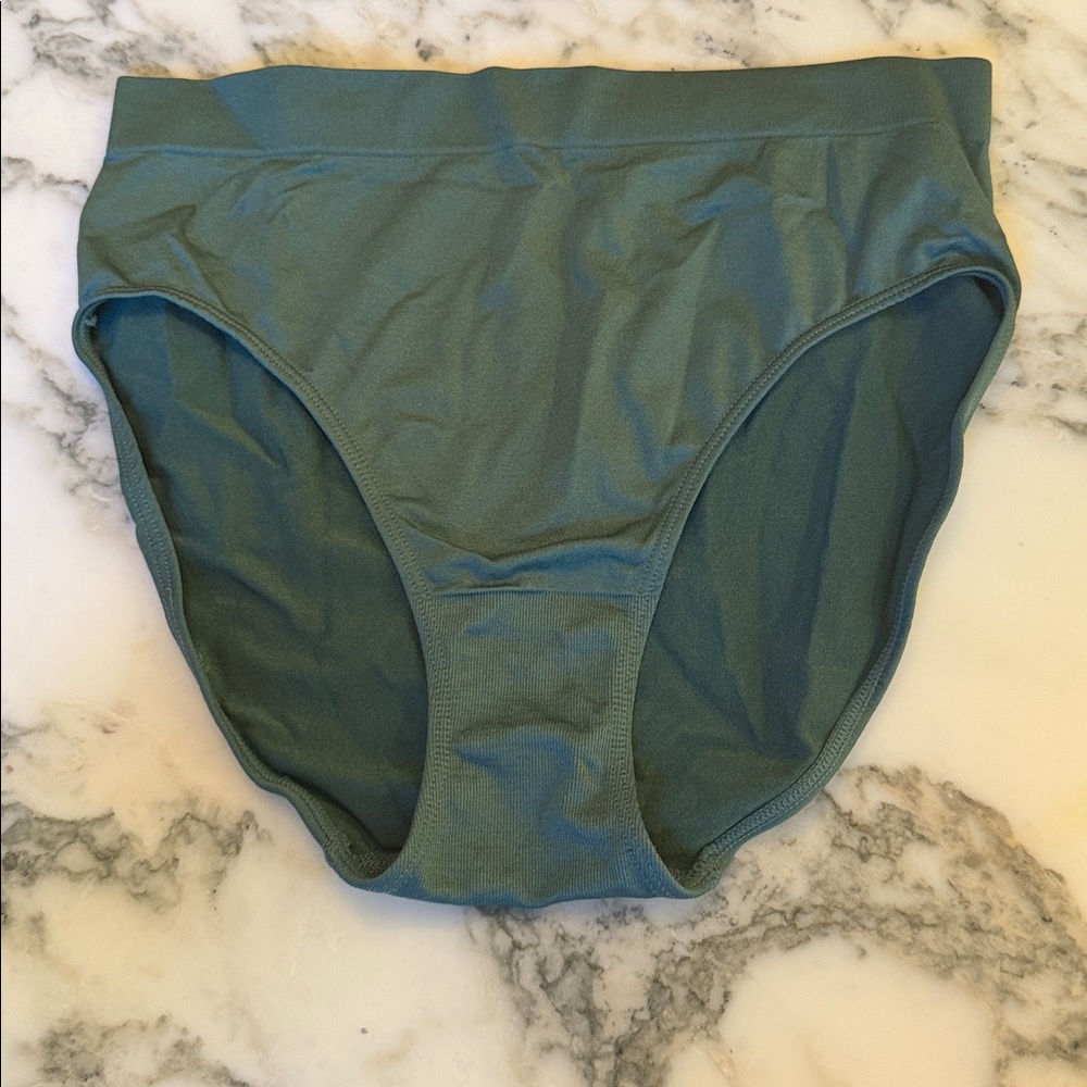 New Quince Smoothing Comfort High Waisted Bikini (6-Pack) Rosemary Green S M L - Picture 6 of 10
